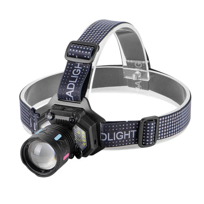 Helius H-8501-1 White with Blue Dual Laser Beads COB Headlamp
