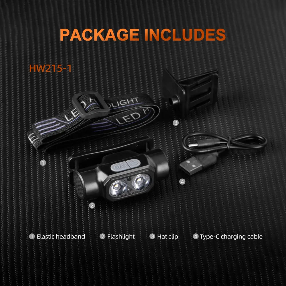 Helius HW215 Lightweight Sensor Headlamp