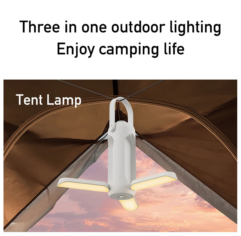 DQ311 Folding Rechargeable Camping Lantern Tent Lights Portable Outdoor Camping Light