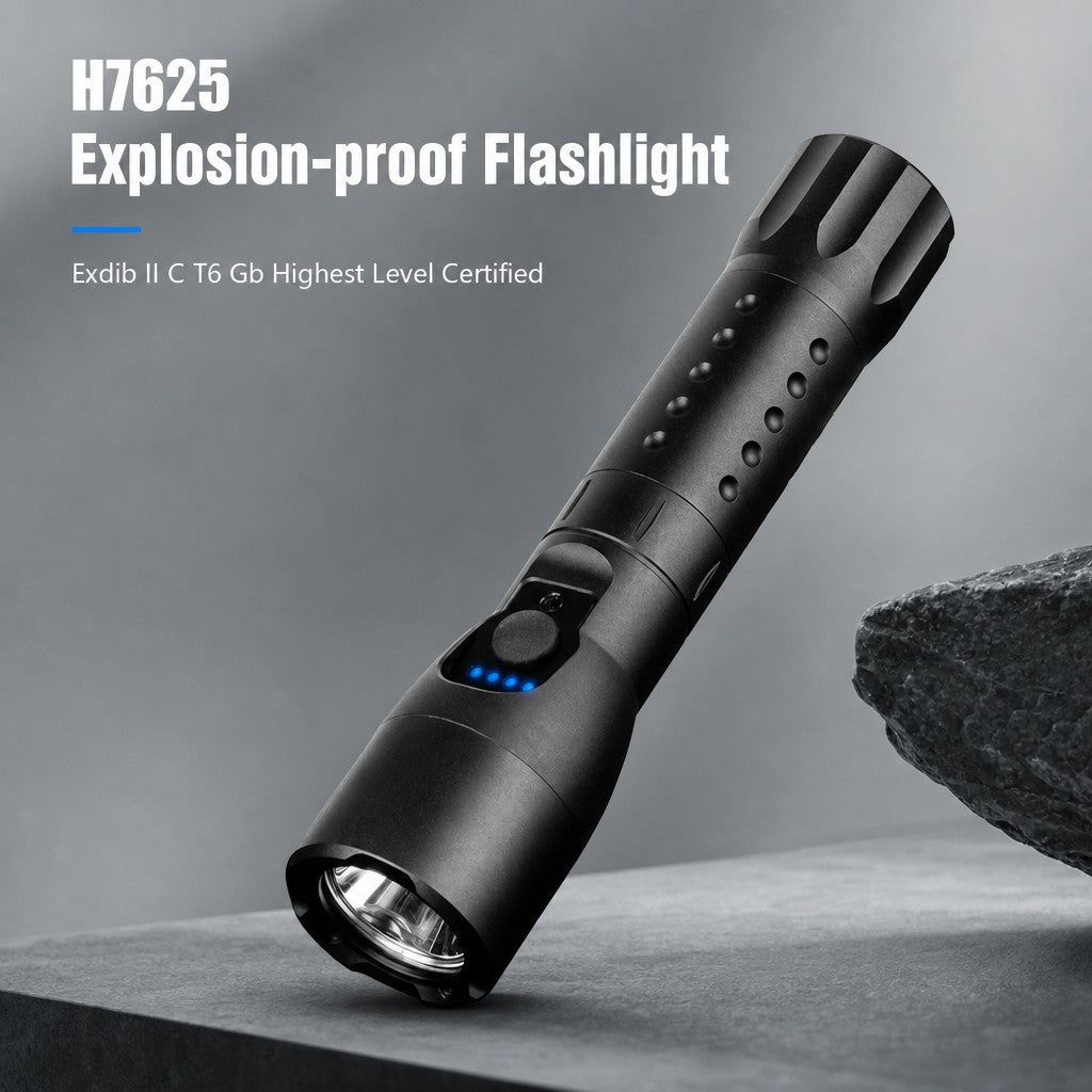 H7625 Flameproof + Intrinsically Safe Composite Explosion-Proof Flashlight (ExdibⅡCT6) – Highest Grade for Extreme Hazardous Areas