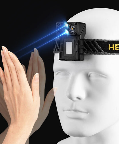 HL213 | 10 Modes Motion Sensor LED COB Headlamp with Charging Base