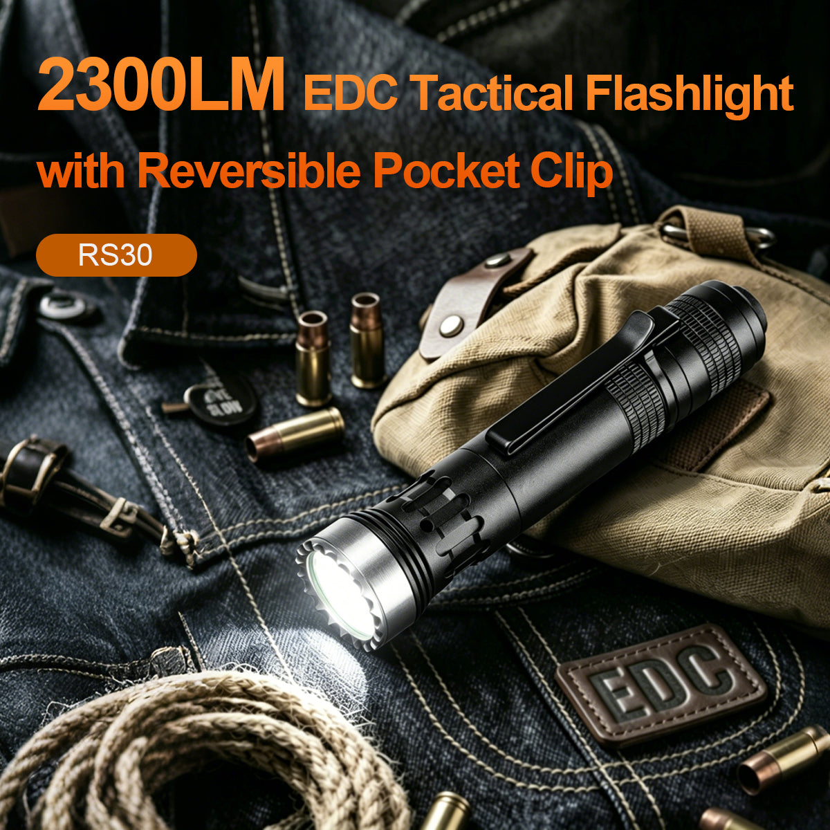 Helius RS30 2300 Lumen Portable Tactical Flashlight