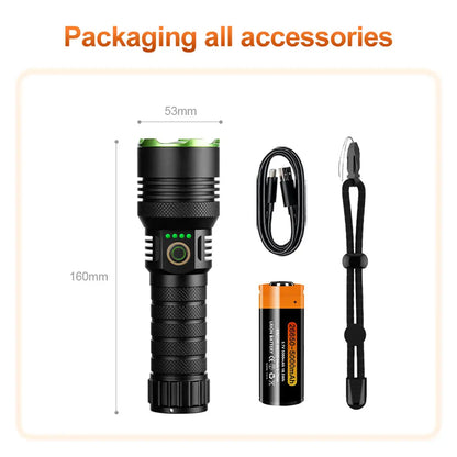 Helius X77 White Laser Zoomable Flashlight