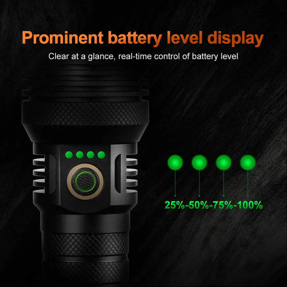 Helius X77 White Laser Zoomable Flashlight