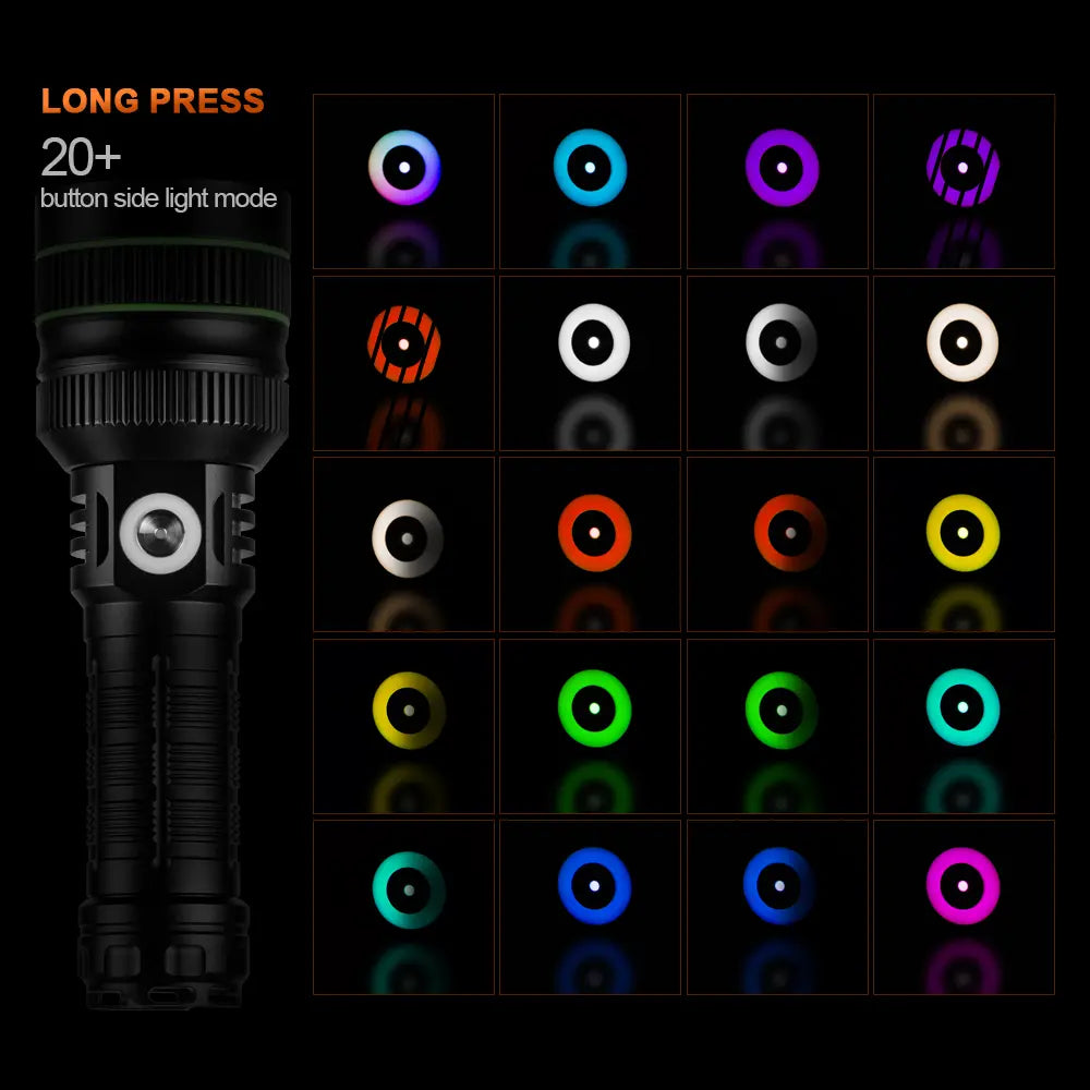 Helius XJ03 Zoomable Power Display Flashlight
