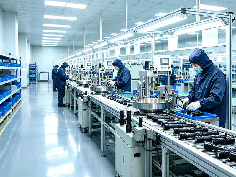 Flashlight-assembly-production-line