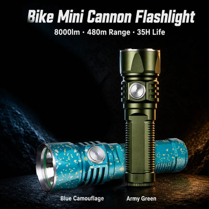 Helius E35pro Bike Flashlight — 8000LM P70.4, 480m, IPX7, USB-C