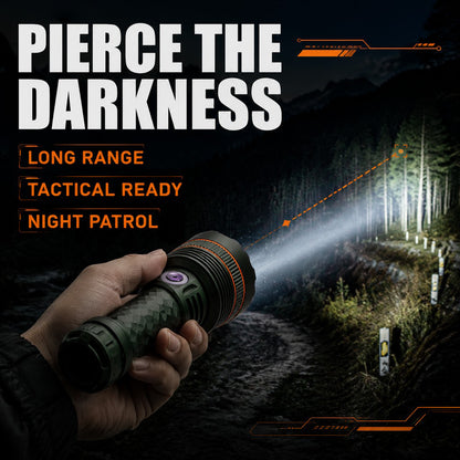 Helius YD-D9 Zoomable Flashlight — 3000LM 7070 Laser, 1000m, Type-C