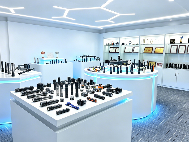 Showroom-flashlight-product-display