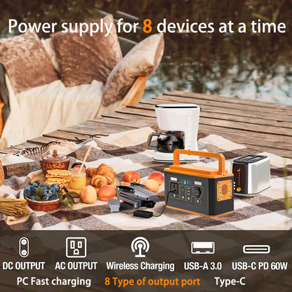D26 | ASORT 584Wh Pure Sine Wave 230V/800W AC Output Portable Power Station