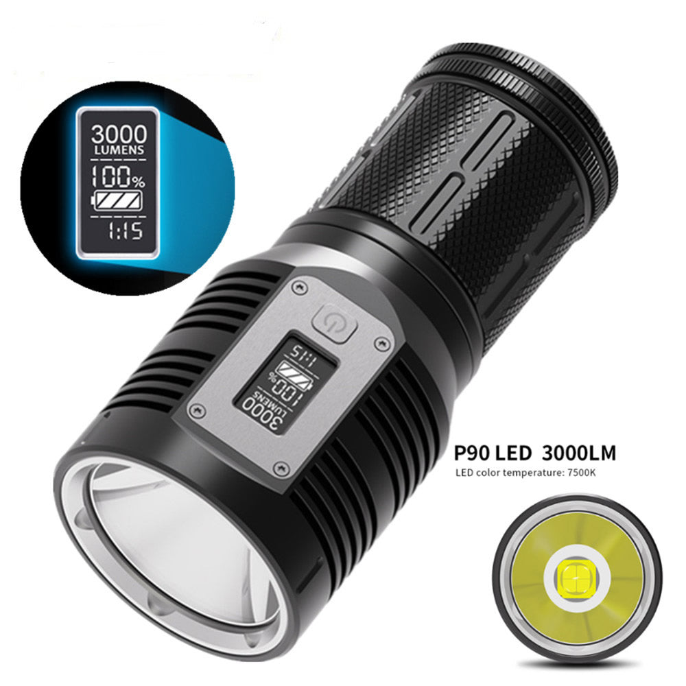 GTR30 | OLED Smart Digital Display Flashlight GTR30