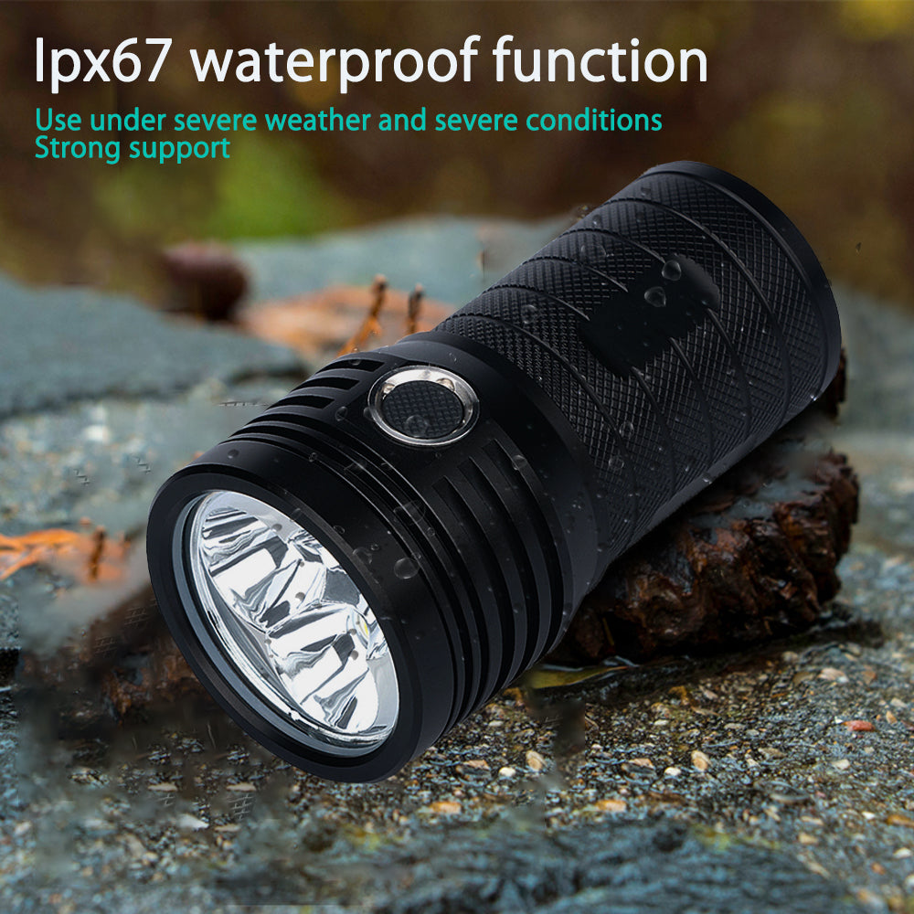 10000 Lumen High Power Rechargeable LED Flashlight Xhp50 Torch Tactical Flashlight Beta XV