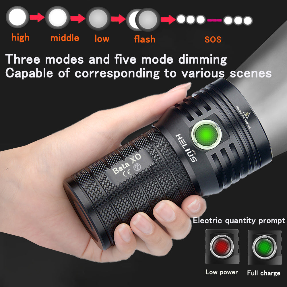 10000 Lumens High Power Flashlight BETA XO 10000 Lumens High Power Flashlight BETA XO