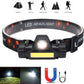 Lightweight COB Magnetic LED Head Lamp Torch 18650 USB Rechargeable H02